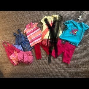 18 m Girls 7 piece coordinates Baby Lulu etc
